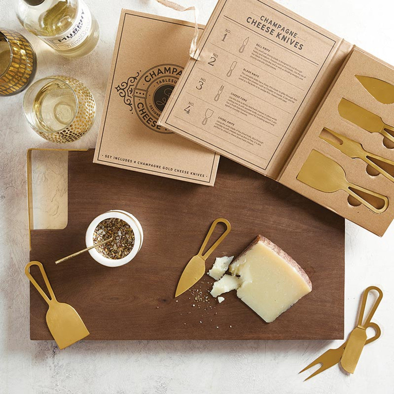 Gold Cheese Knife Gift Set